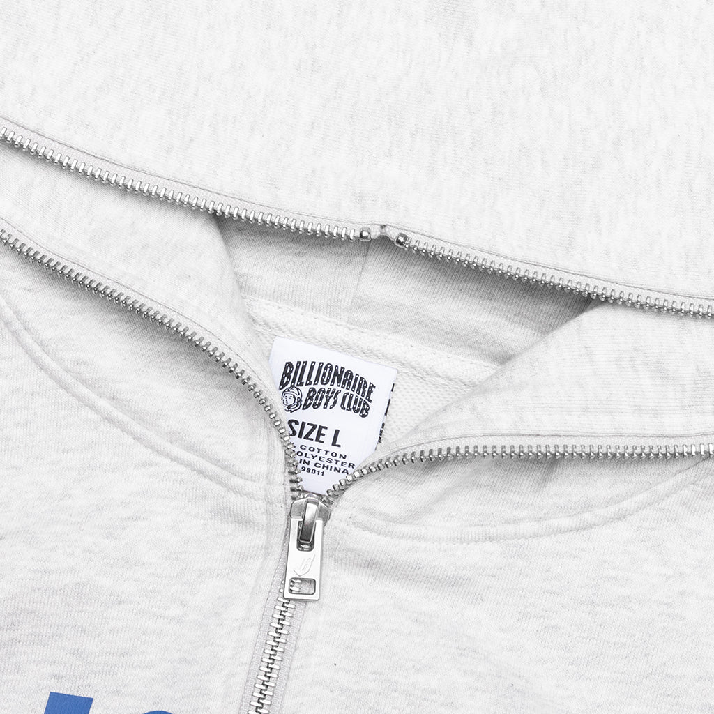 BB Arch Full Zip Hoodie - Heather Grey