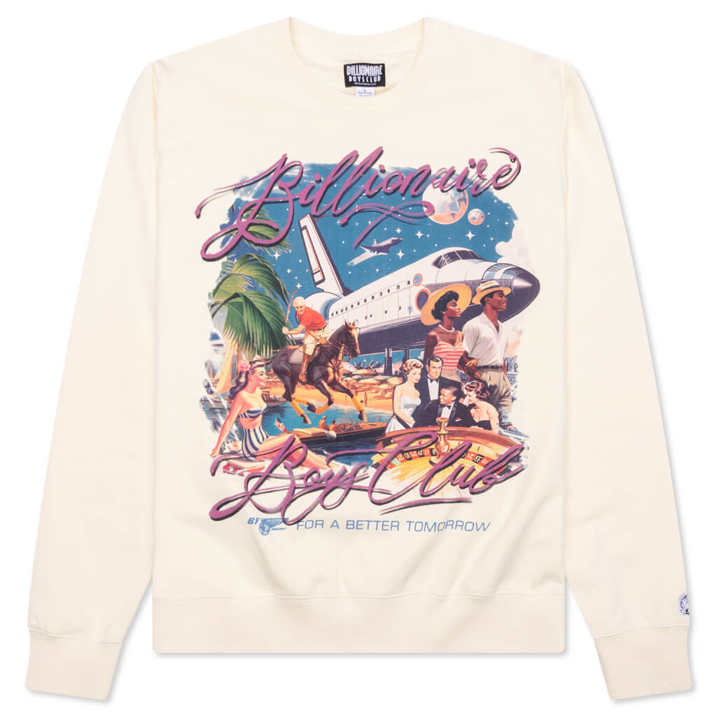 BB Better Tomorrow Crewneck Sweatshirt - Winter White