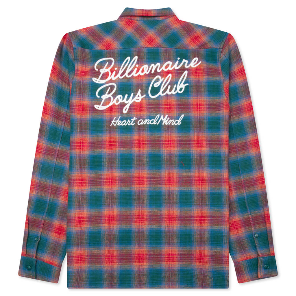 BB Heart And Mind L/S Woven - Evergreen