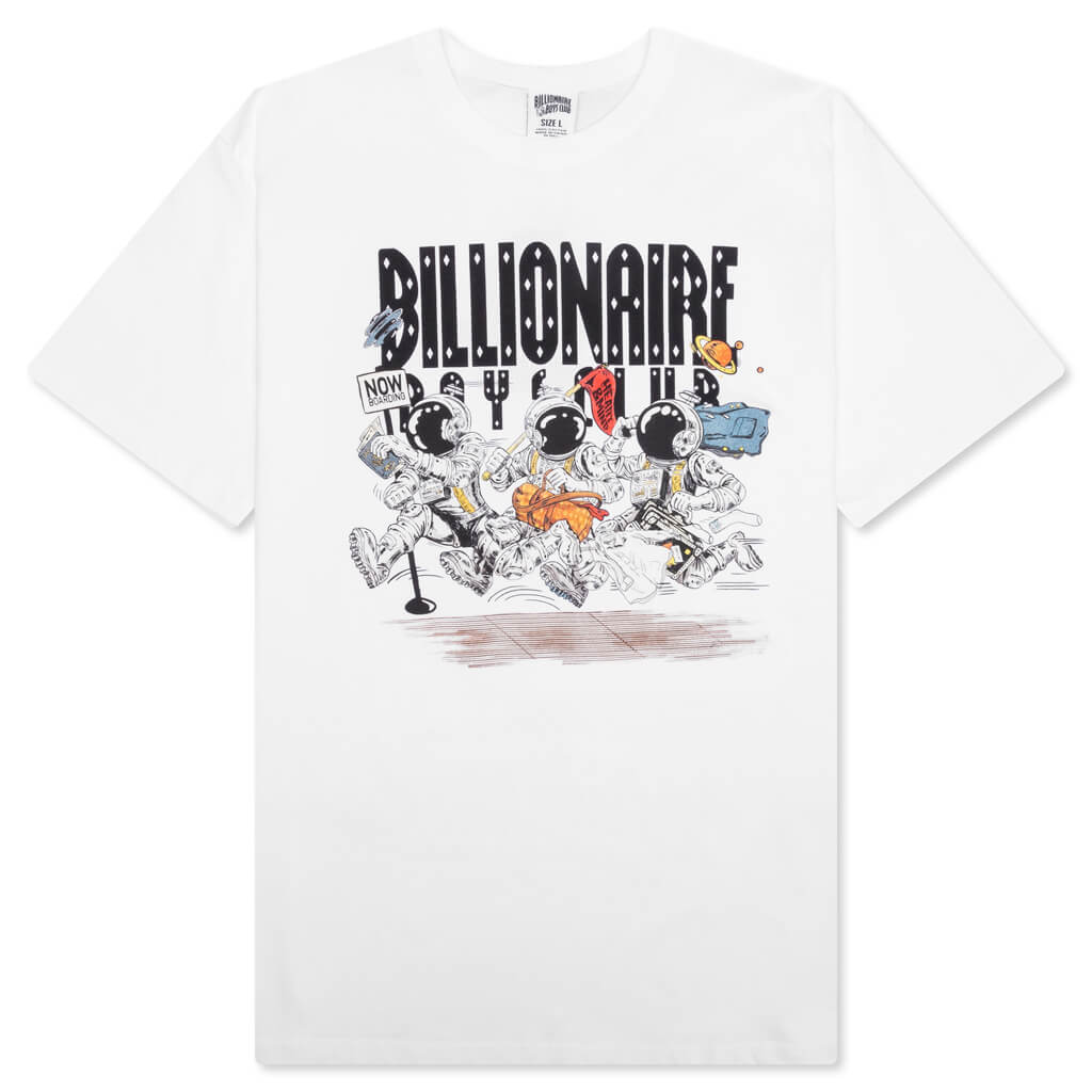 BB Now Boarding S/S Tee - Bleach White