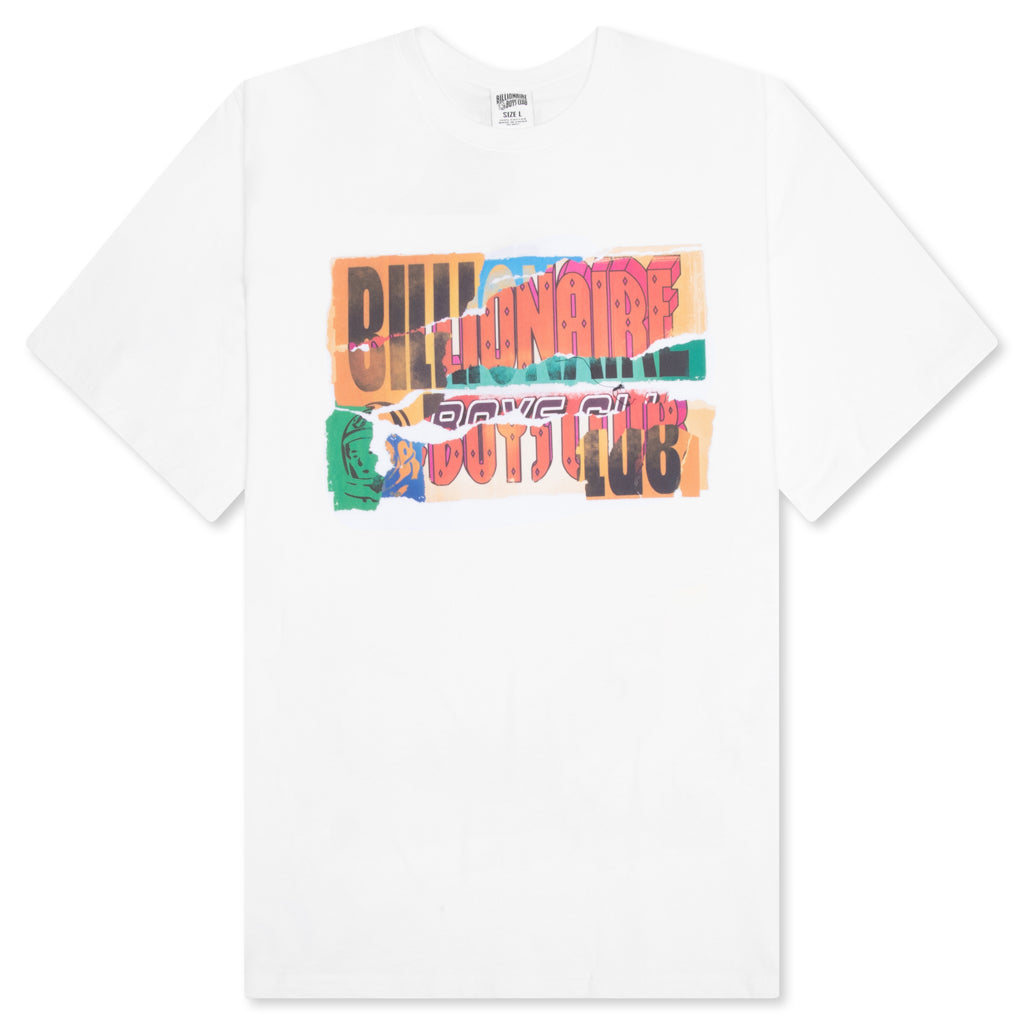 BB Torn S/S Tee - White