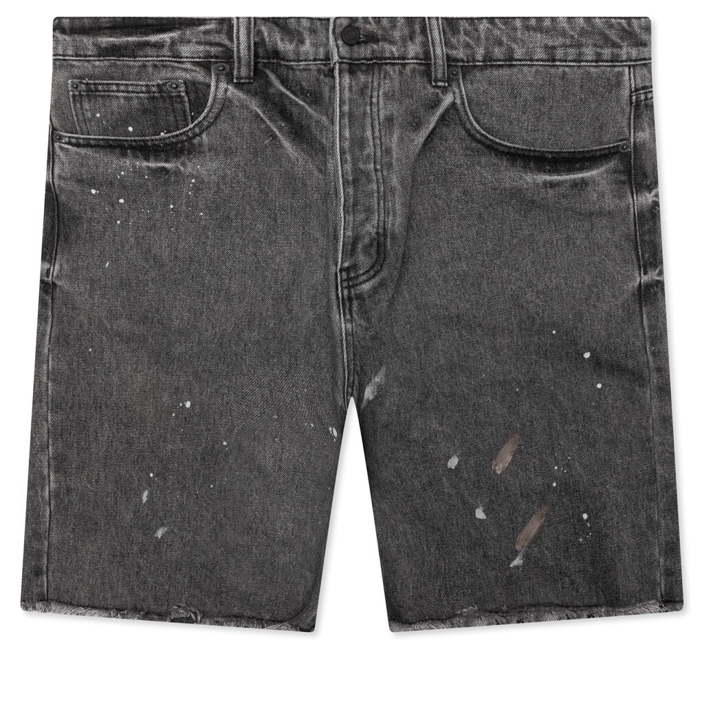 Berry Wide Denim Short - Vintage Black