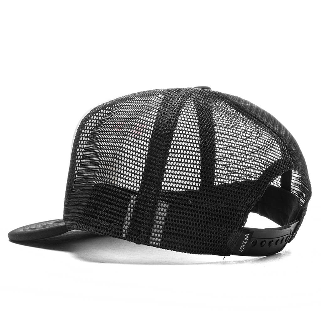 Beware Sign Trucker Hat - Black