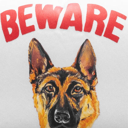Beware Sign Trucker Hat - Black