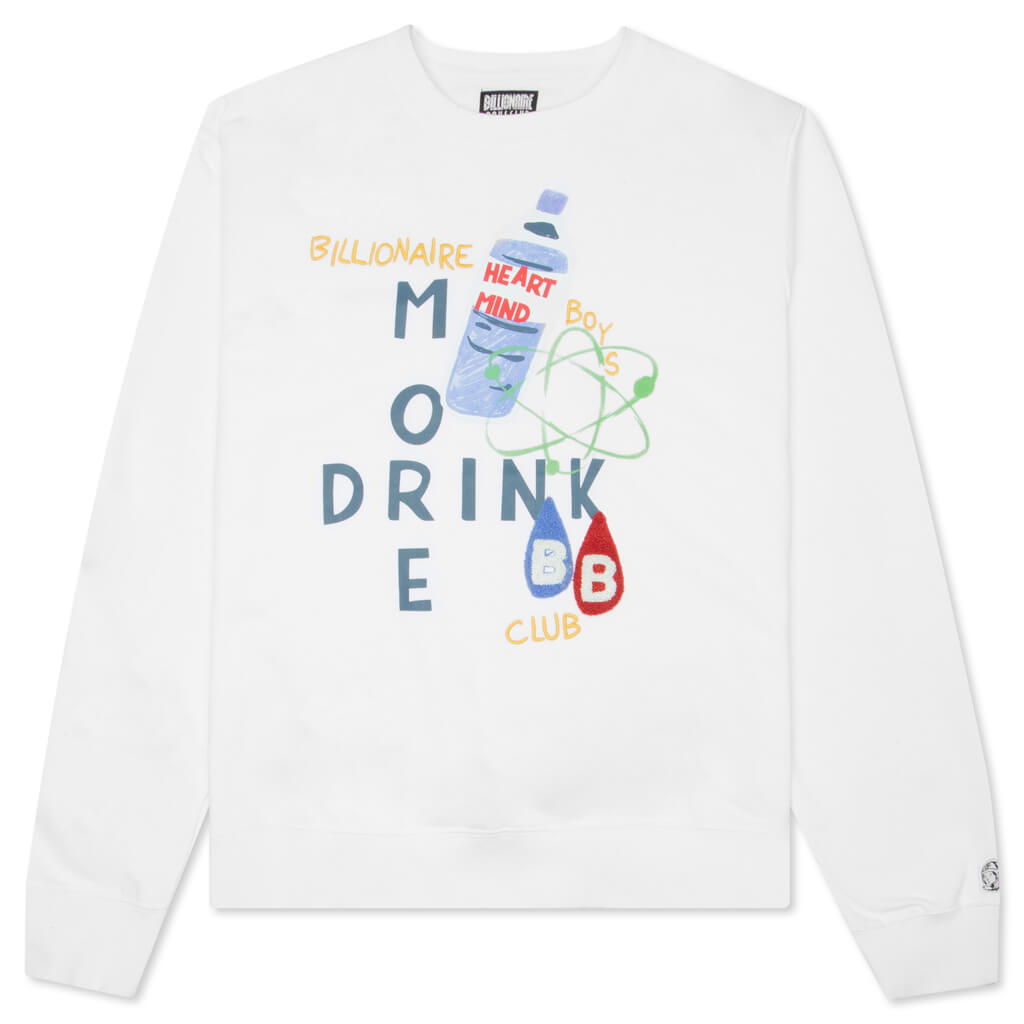 BB Drink L/S Knit - Bleach White