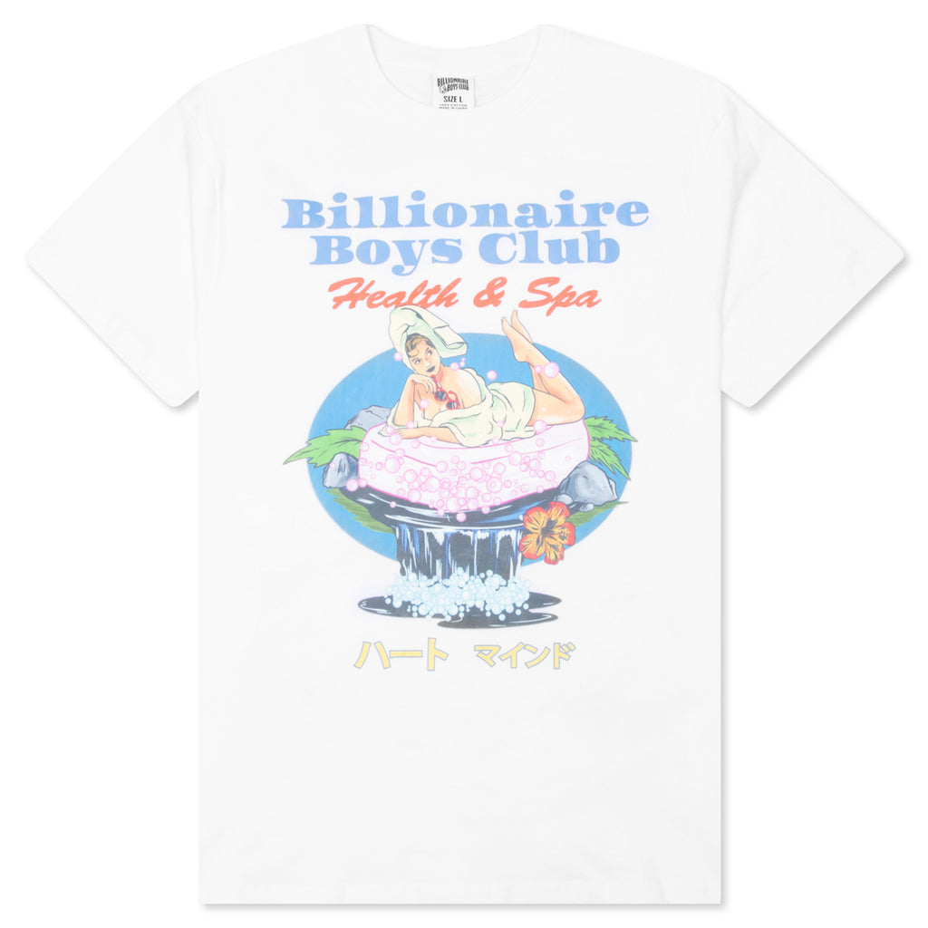 BB Health & Spa S/S Tee - Bleach White