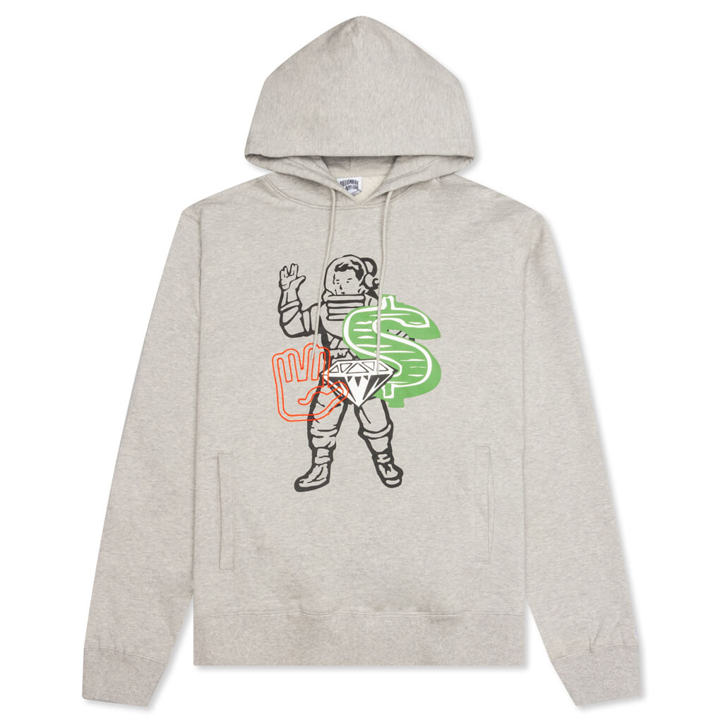 Billlionaire Boys Club BB Icon Hoodie - Heather Grey