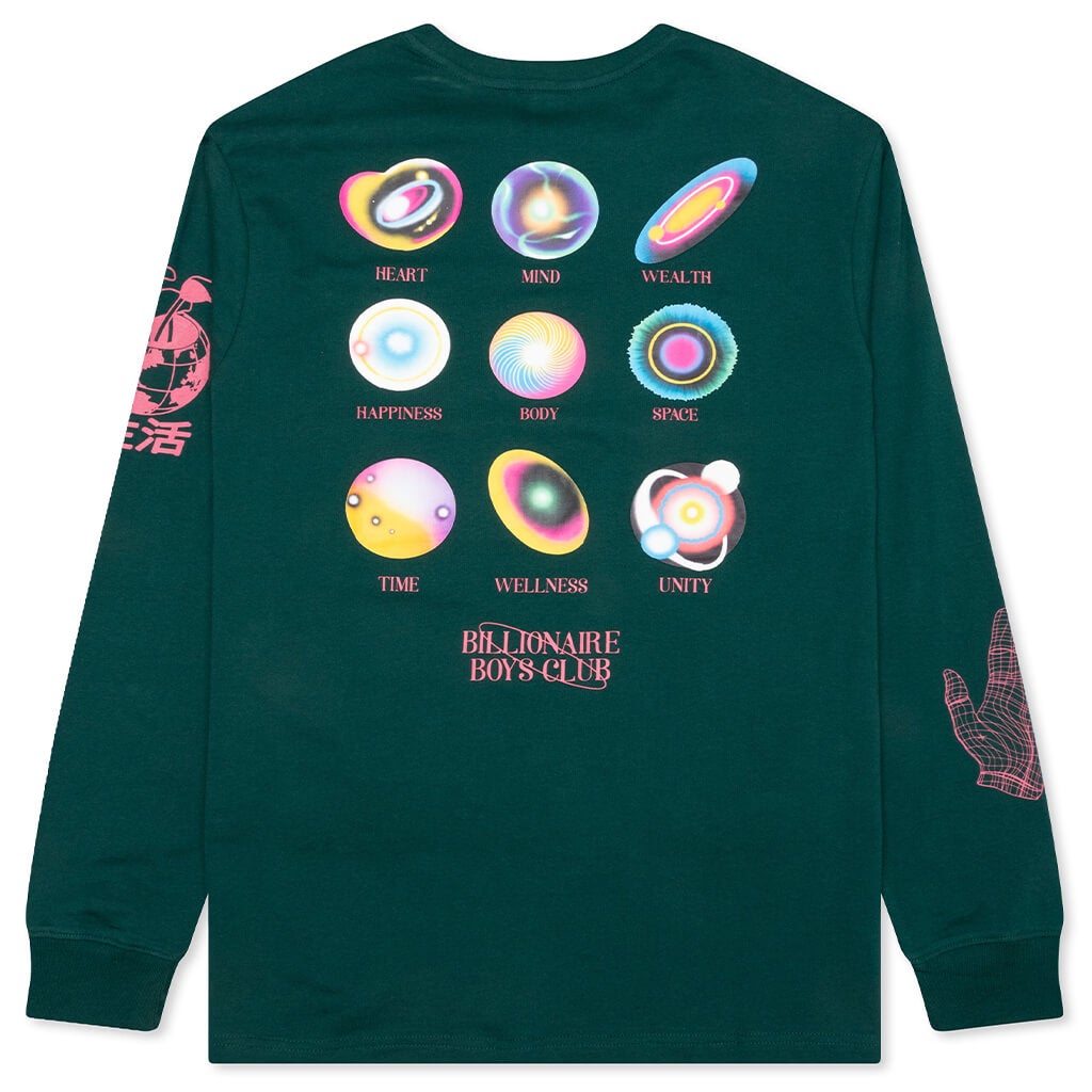 BB Moon Salutations L/S Tee - Botanical Garden