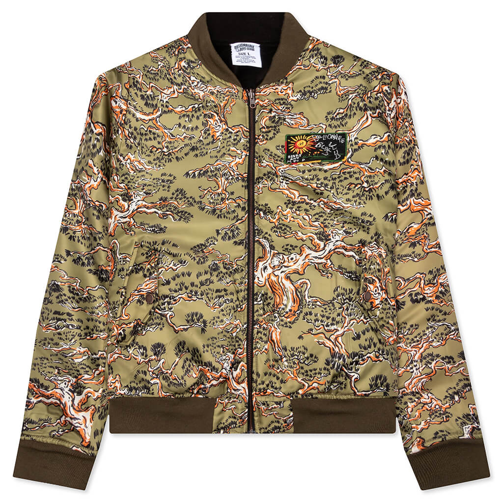 BB Phoenix Reversible Bomber Jacket - Olive Drab