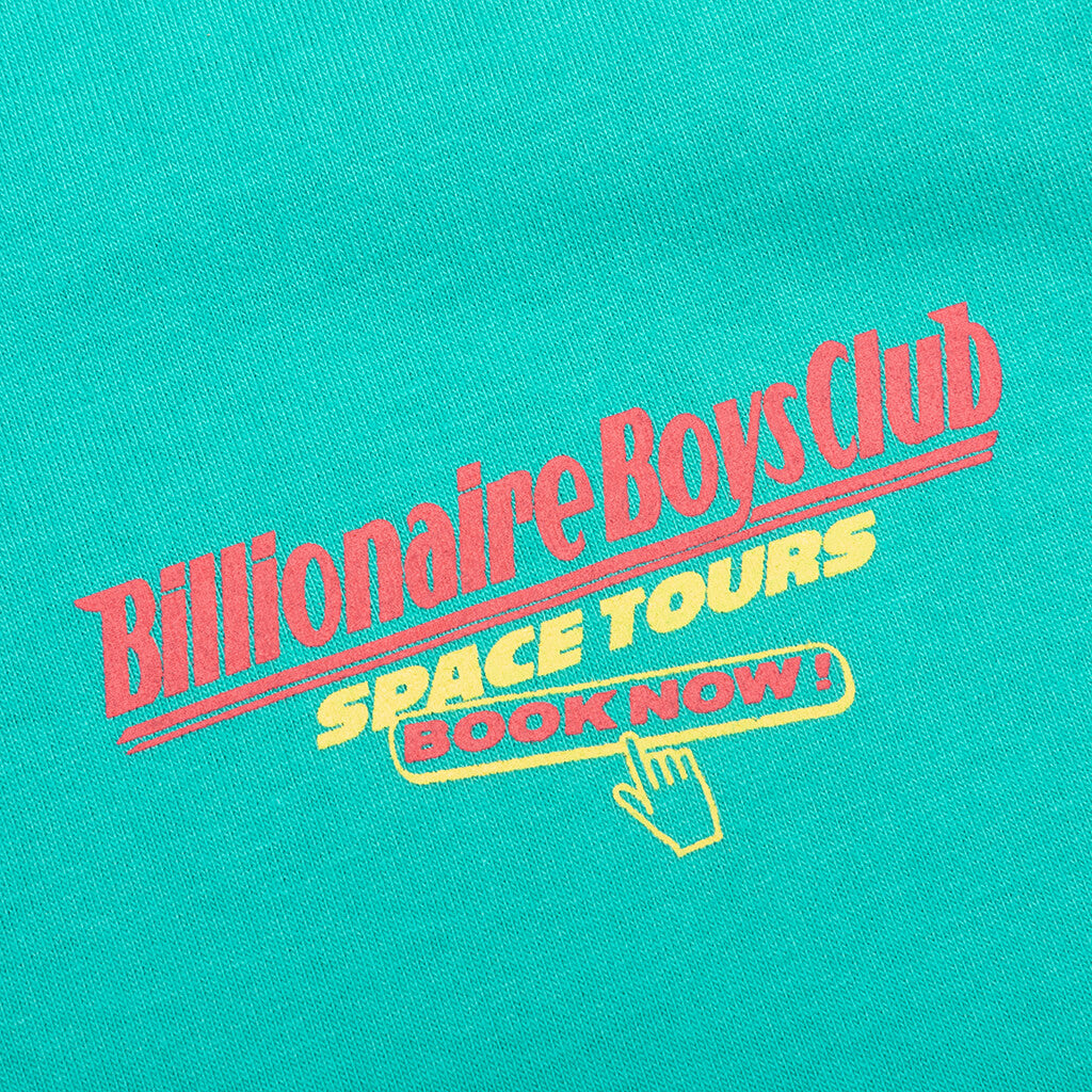 BB Space Tours S/S Tee - Bright Aqua