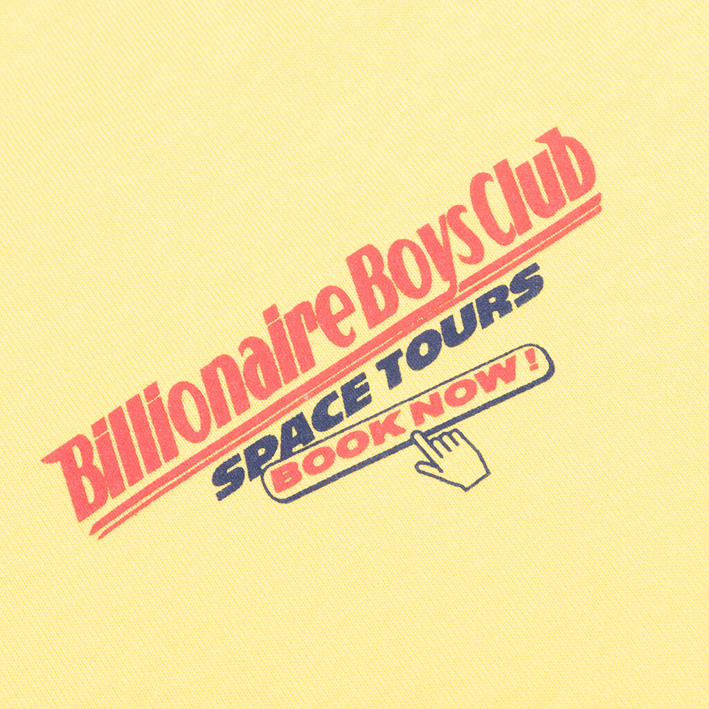 BB Space Tours S/S Tee - Yellow Cream