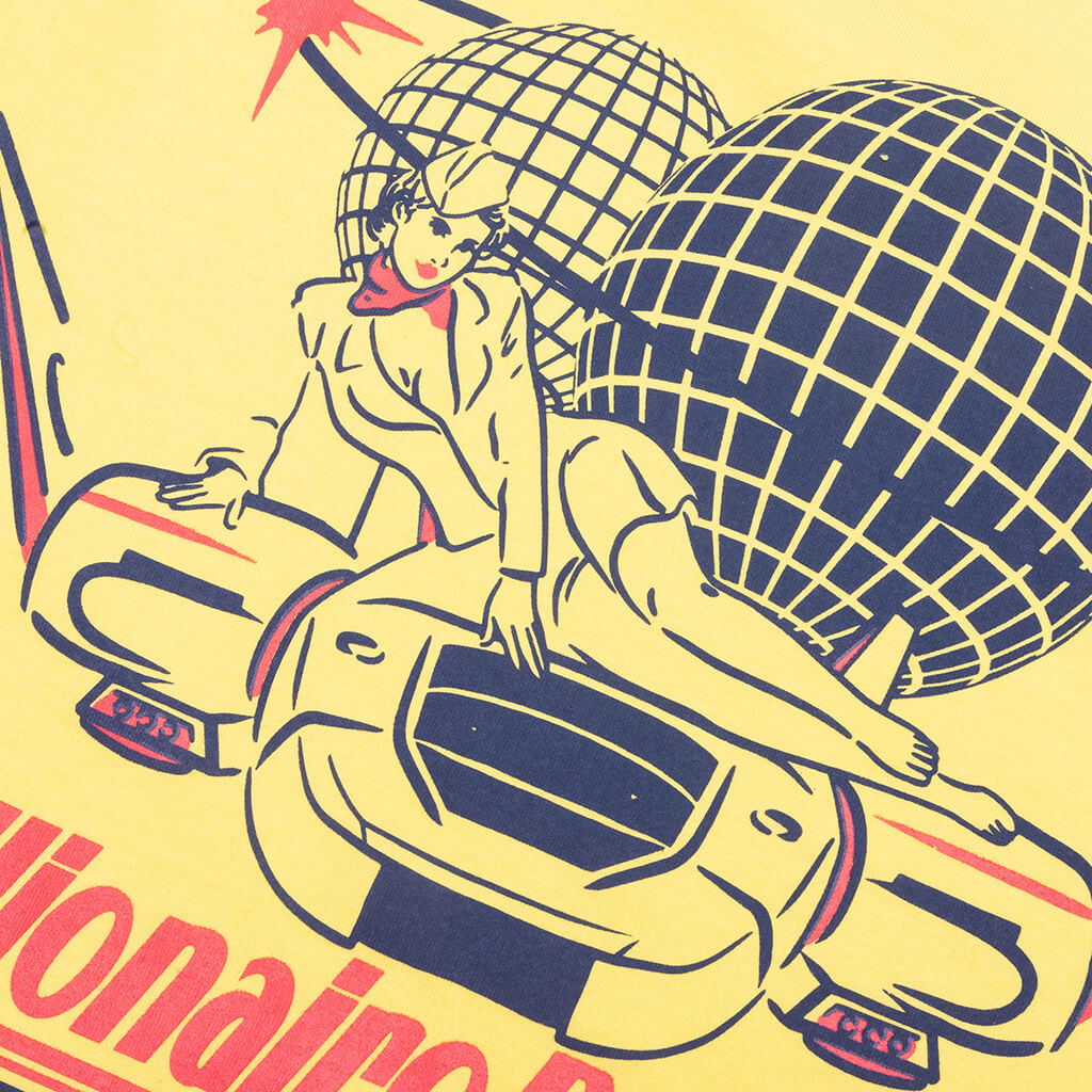 BB Space Tours S/S Tee - Yellow Cream