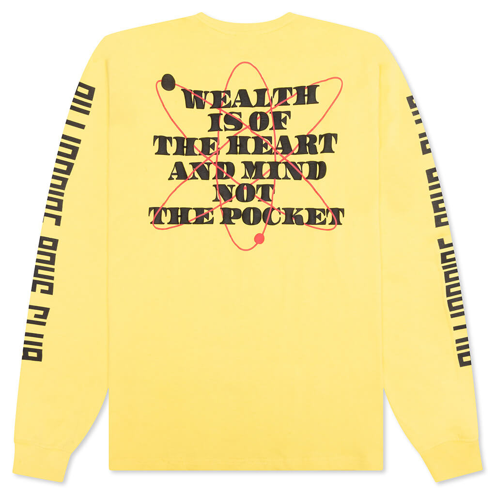 BB Wealth L/S Tee - Yellow Cream