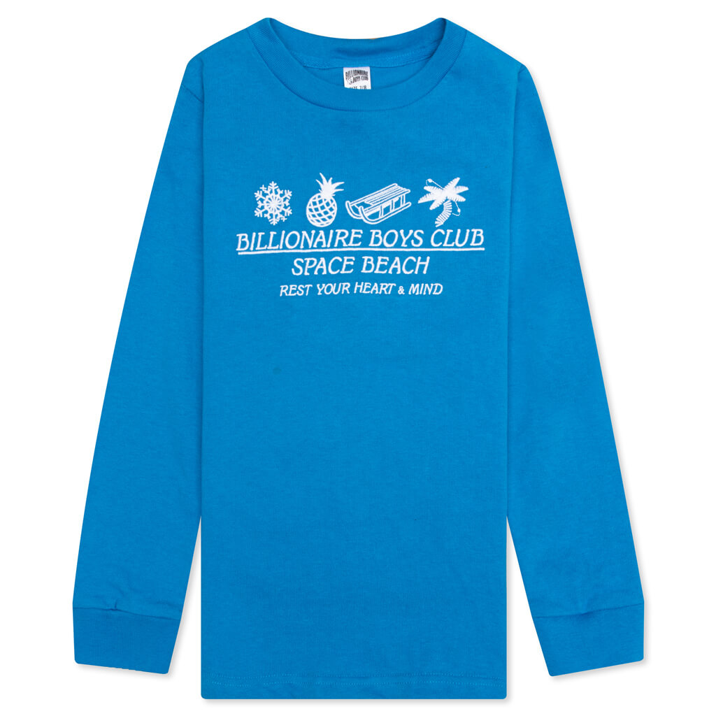 Kids BB Beach Club L/S Knit - Blue Aster