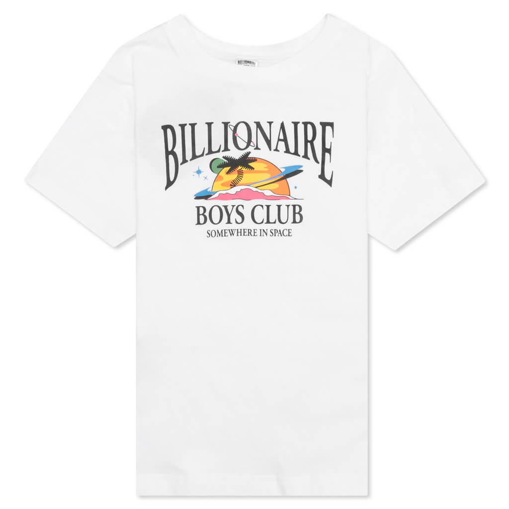 Kid's BB Cosmic Island S/S Tee - Bleach White