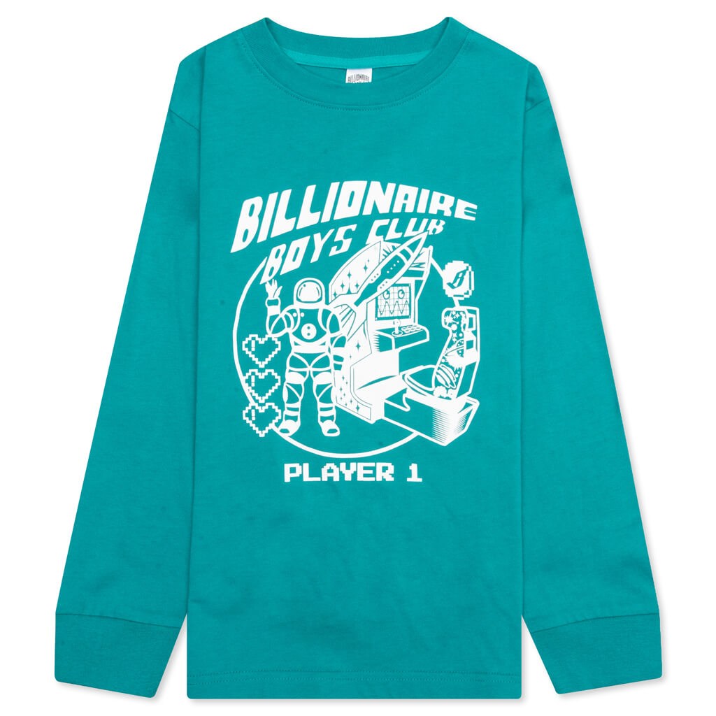 Kids BB Gamer L/S Knit - Blue Grass