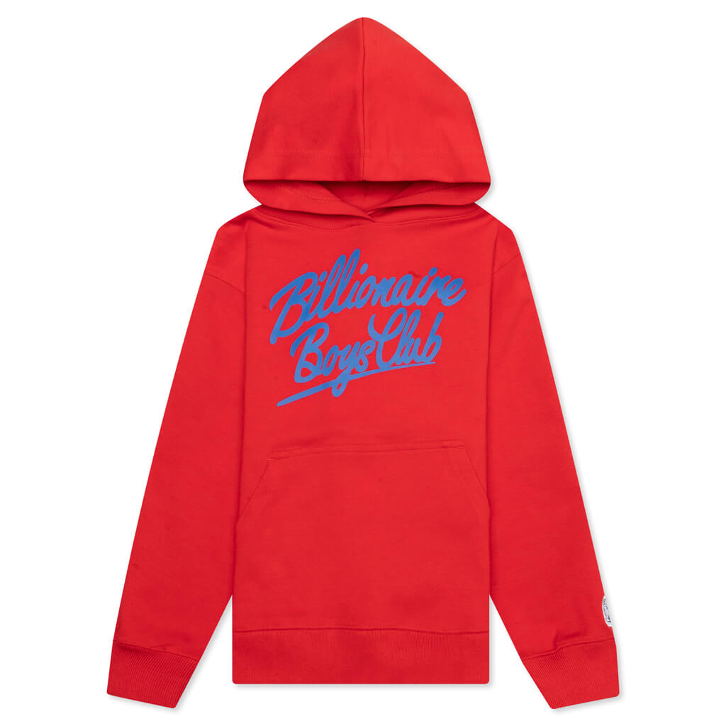 Kids BB Script Hoodie - Goji Berry
