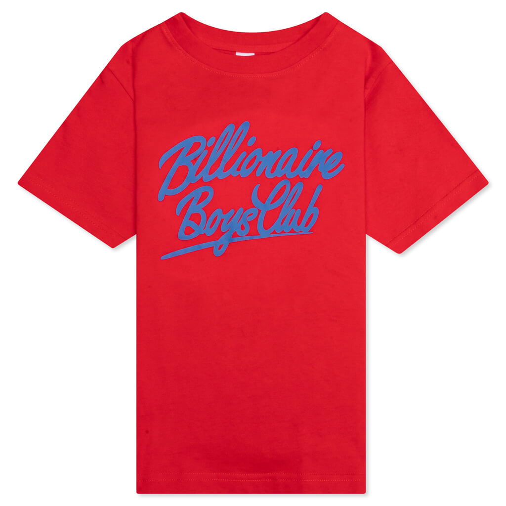 Kids BB Script S/S Tee - Goji Berry