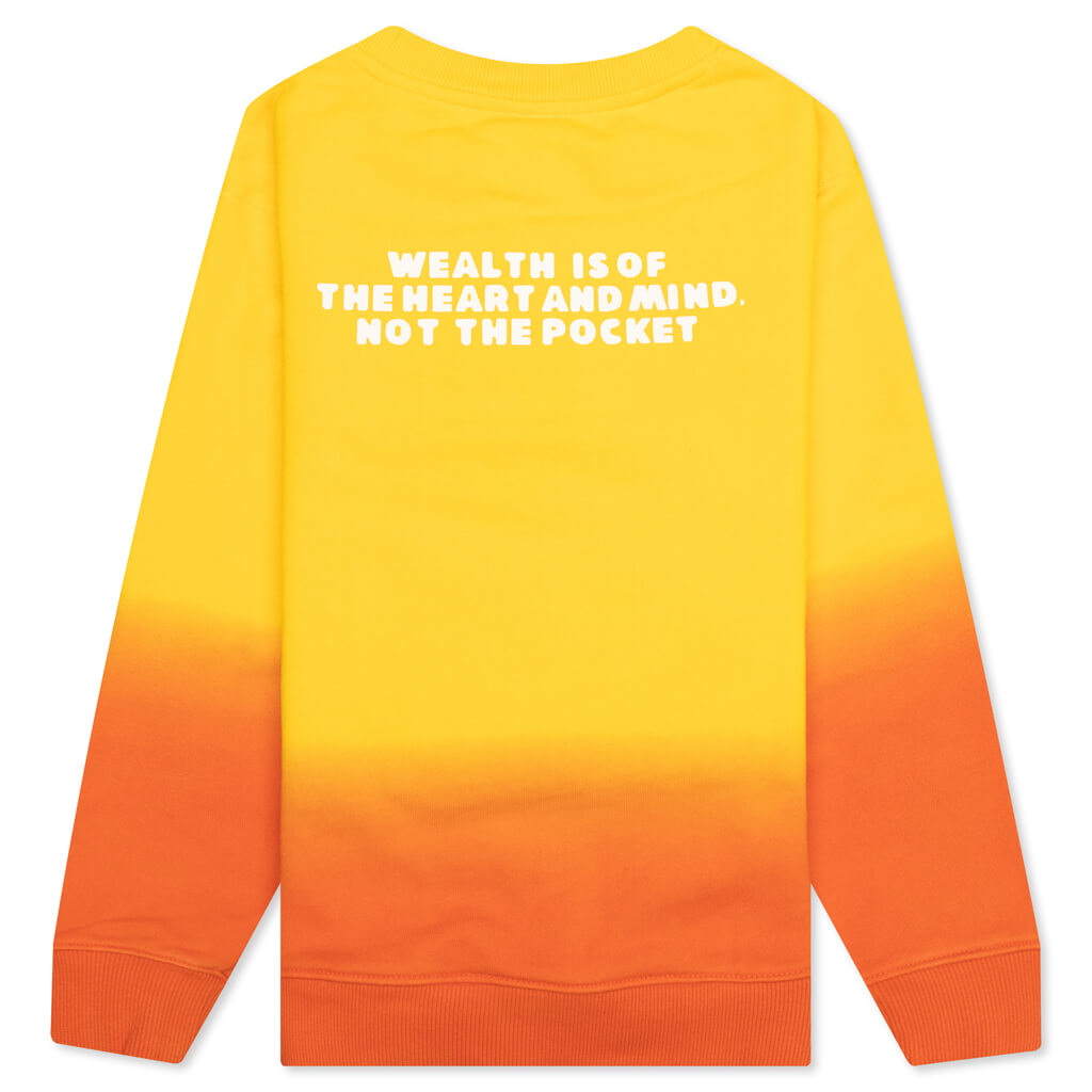 Kid's BB Space Drip Crew - Lemon Chrome