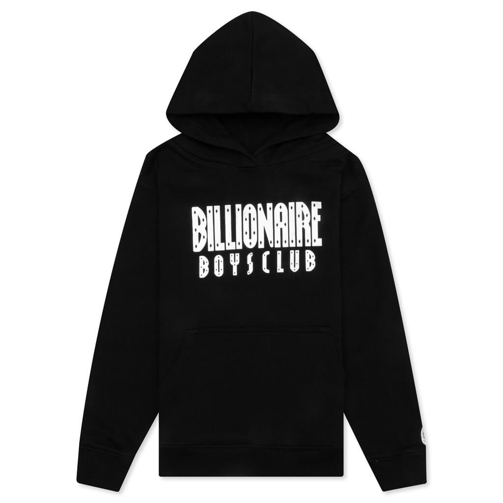 Kid's BB Straight Font Hoodie - Black