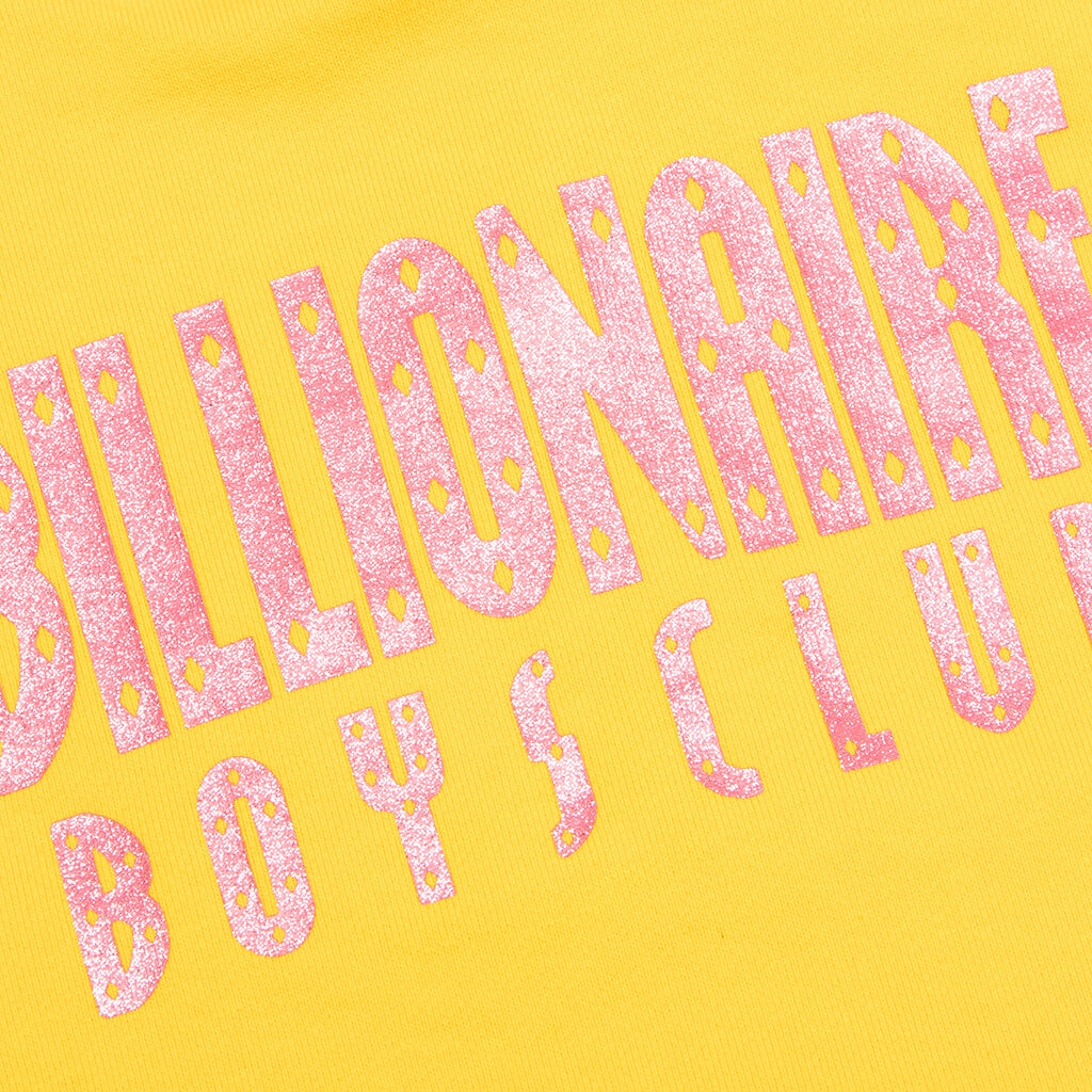 Kid's BB Straight Font Hoodie - Lemon Chrome