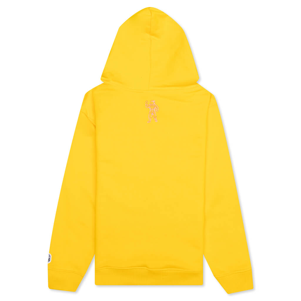 Kid's BB Straight Font Hoodie - Lemon Chrome