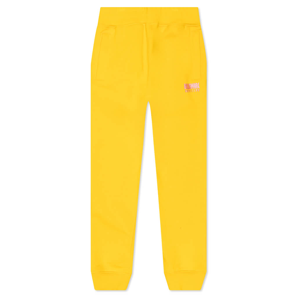 Kids BB Straight Font Jogger - Lemon Chrome