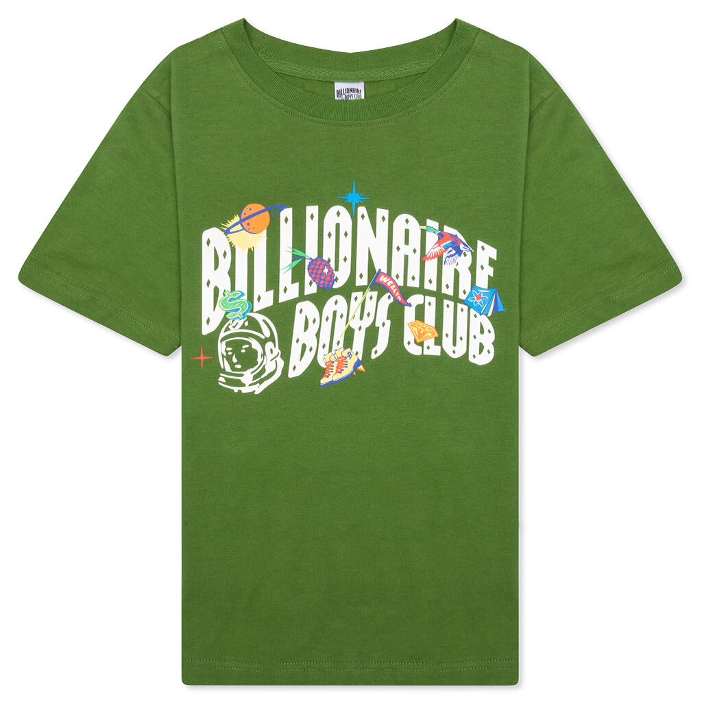 Kids BB Hiking S/S Tee - Cactus Green