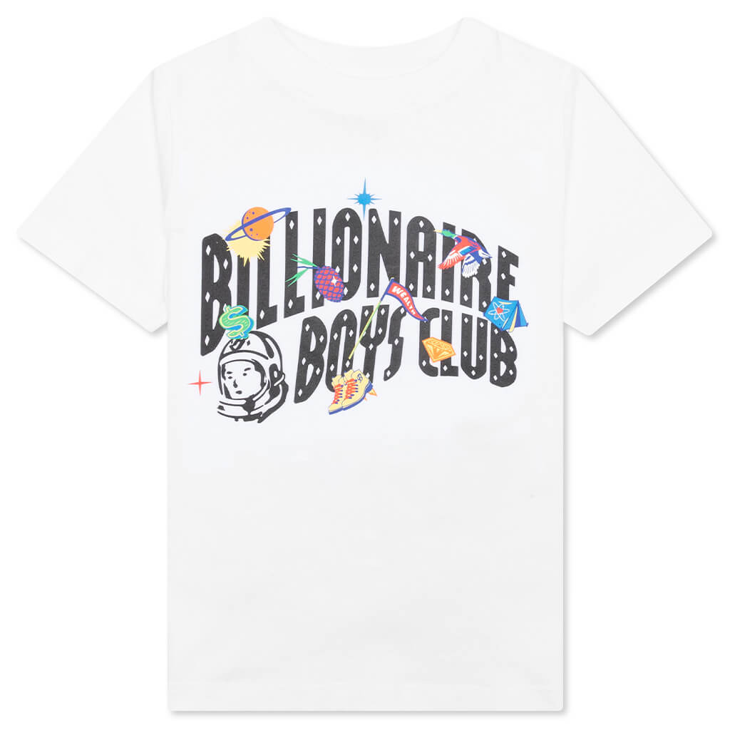 Kids BB Hiking S/S Tee - White