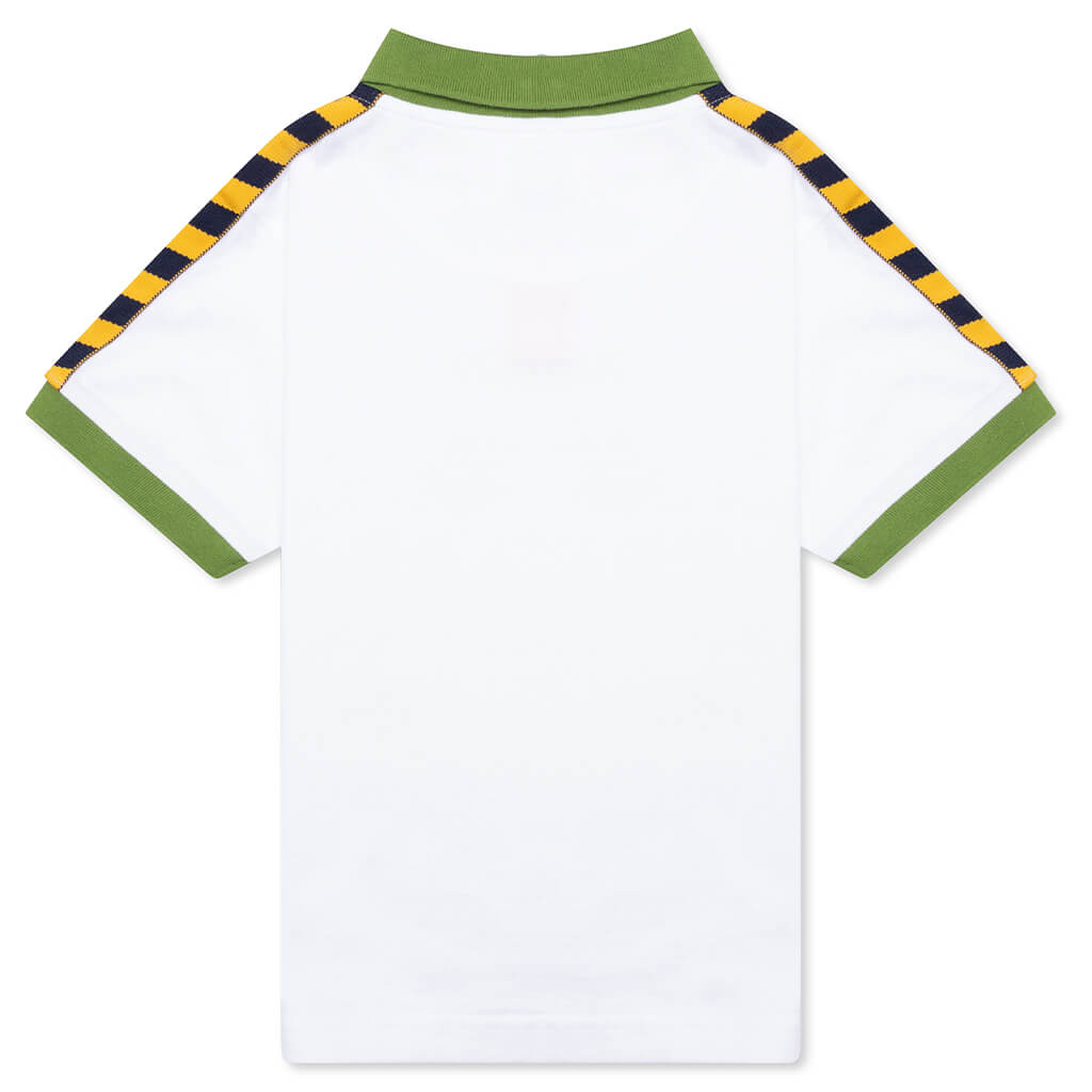Kids BB Peak S/S Polo - White