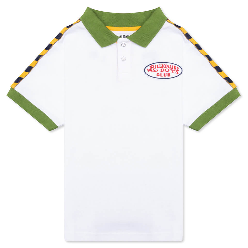 Kids BB Peak S/S Polo - White