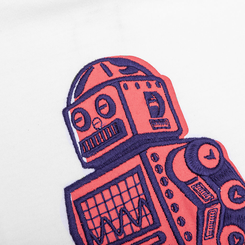 Kids Robotic S/S Knit - White