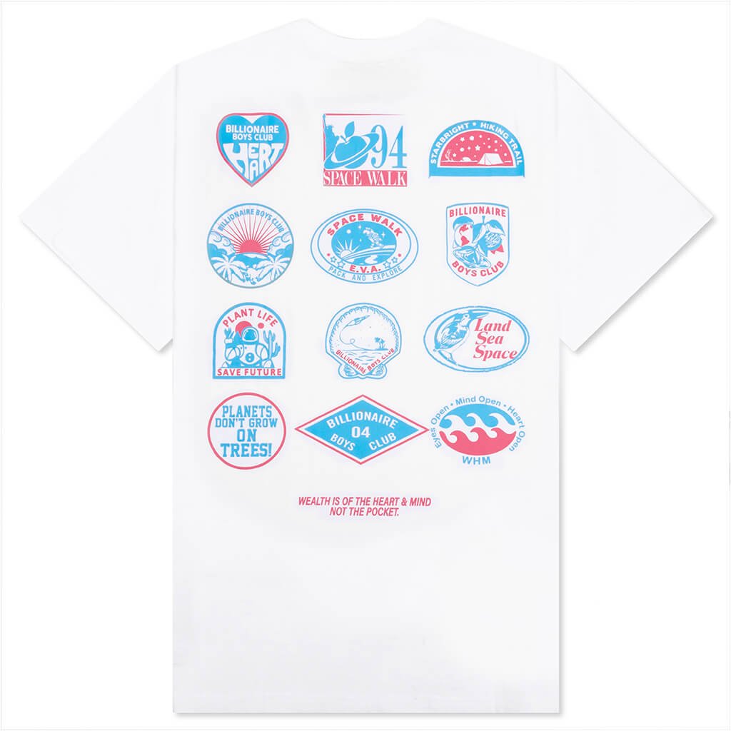 Space Walk S/S Tee - White