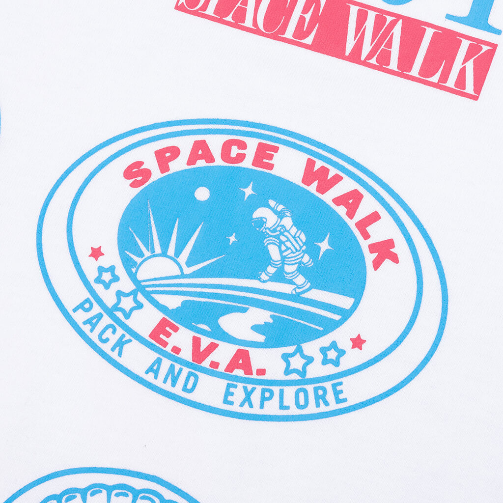 Space Walk S/S Tee - White