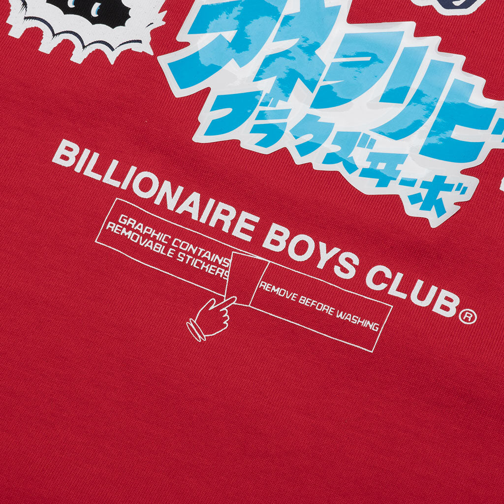 Stickered S/S Tee - Red