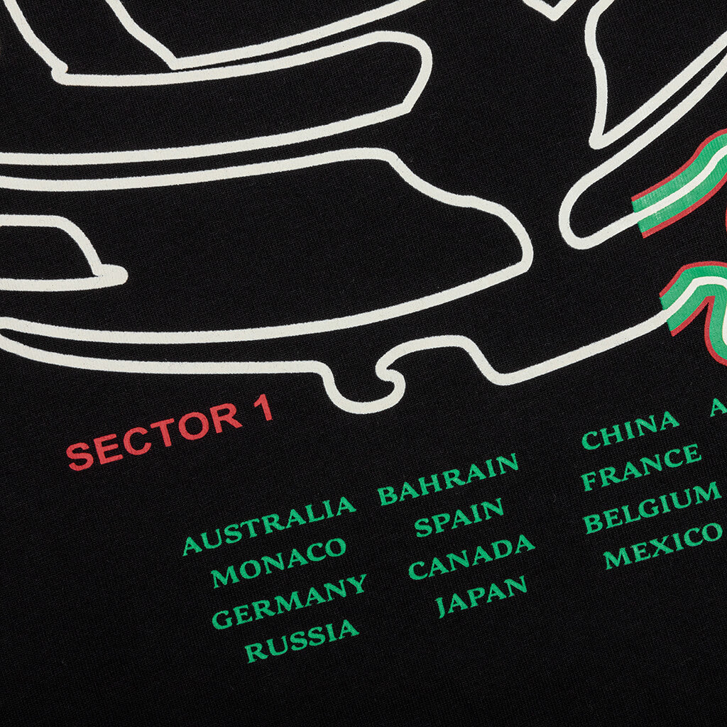 Track S/S Tee - Black