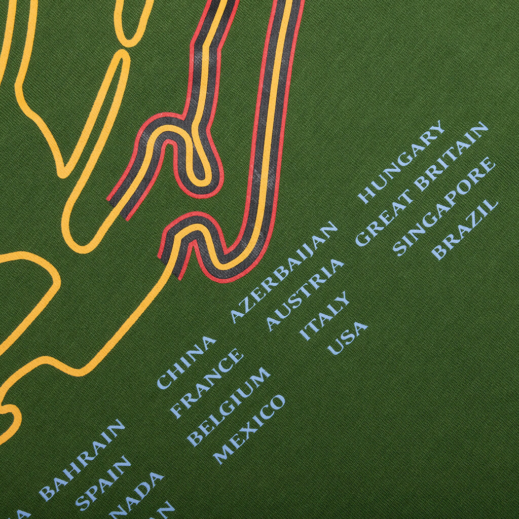 Track S/S Tee - Garden Green
