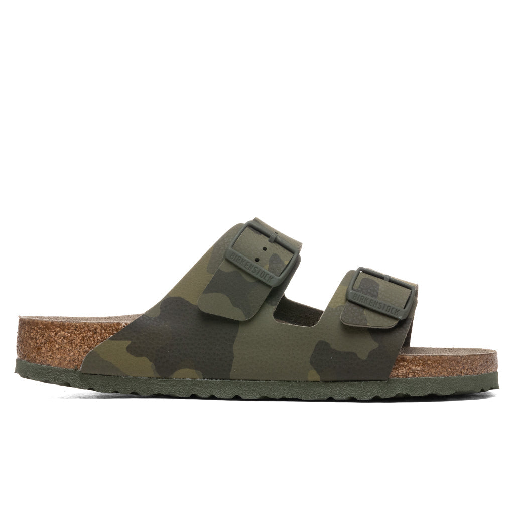 Wide Arizona Soft Footbed Birko-Flor - Desert Soil Camo Green