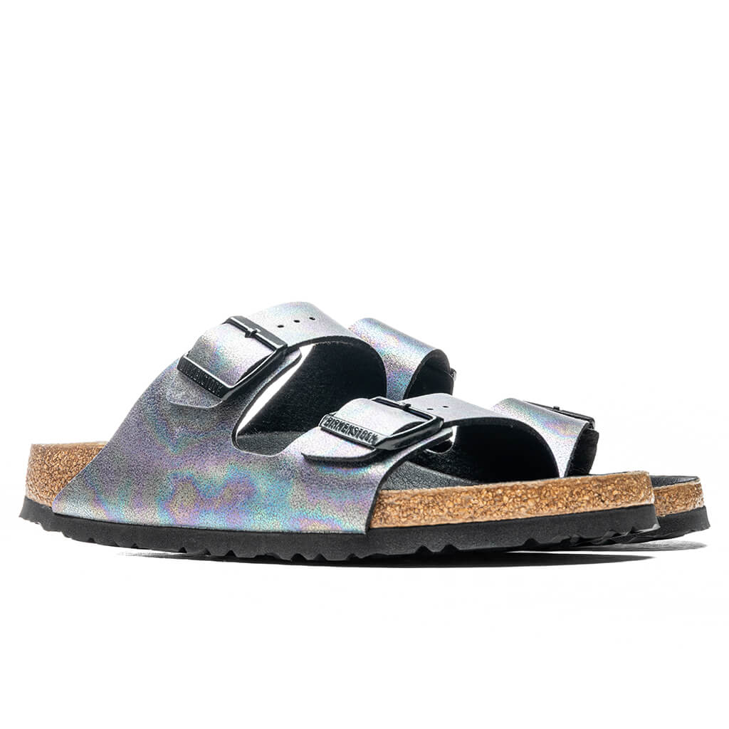 Women's Narrow Vegan Arizona Birko-Flor - Iridescent/Black