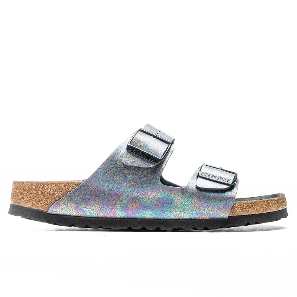 Women's Narrow Vegan Arizona Birko-Flor - Iridescent/Black