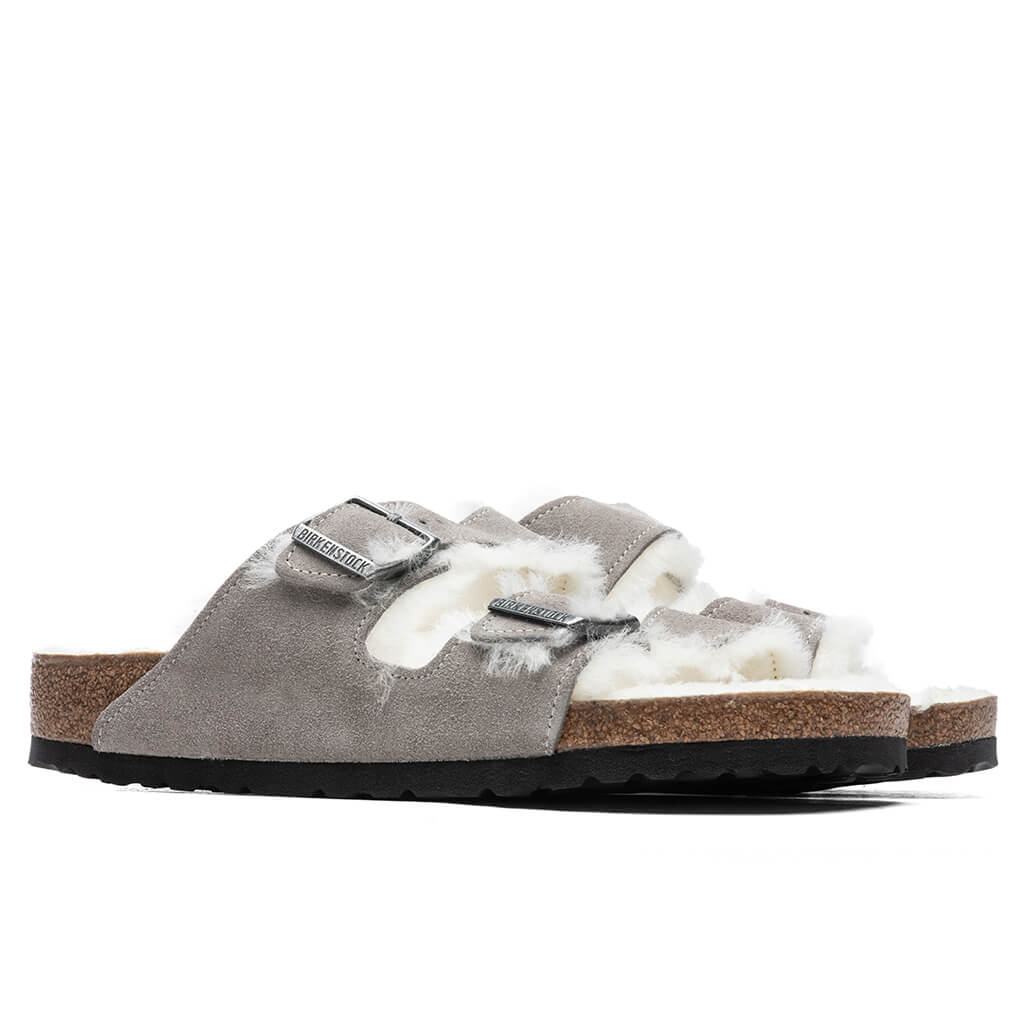 Wide Arizona Shearling - Stone Coin