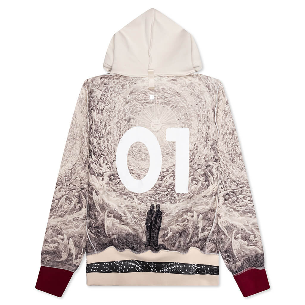 Birthstone Hooded Sweatshirt: 01 - Black/White