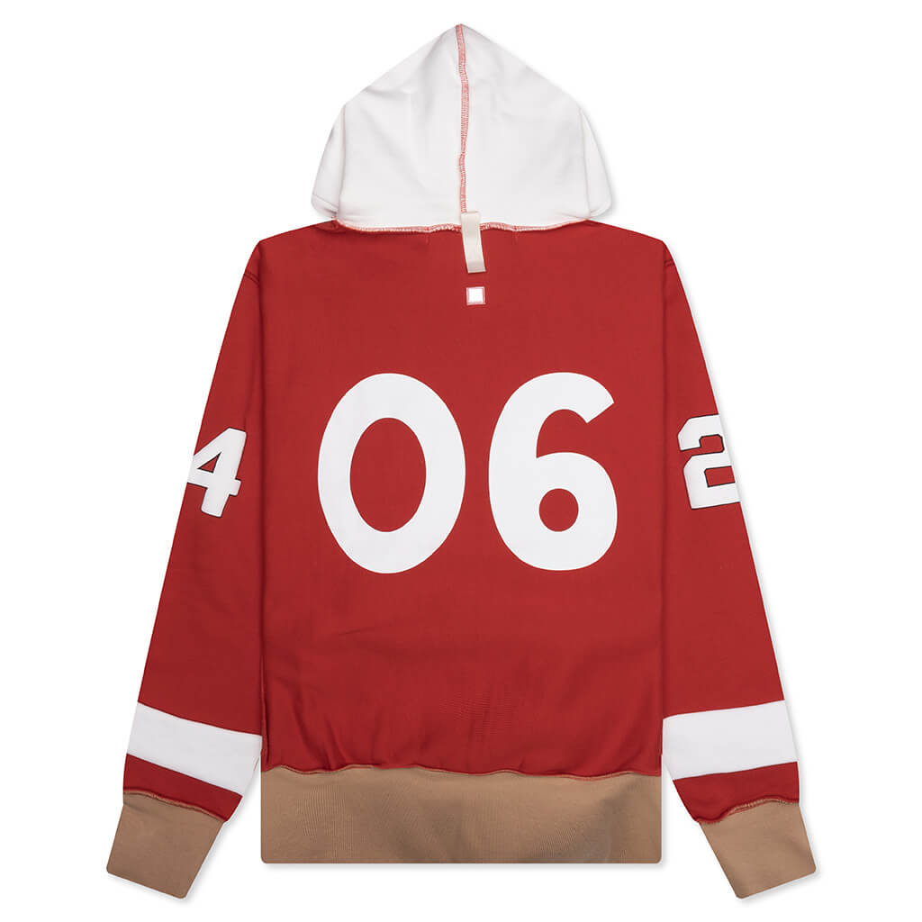 Birthstone Hooded Sweatshirt: 06 - Red/Brown