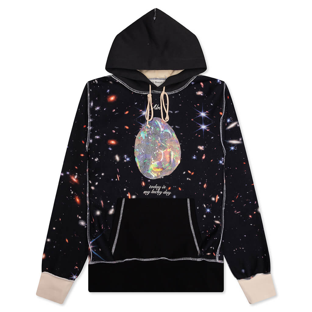 Birthstone Hooded Sweatshirt: 10 - Space Print