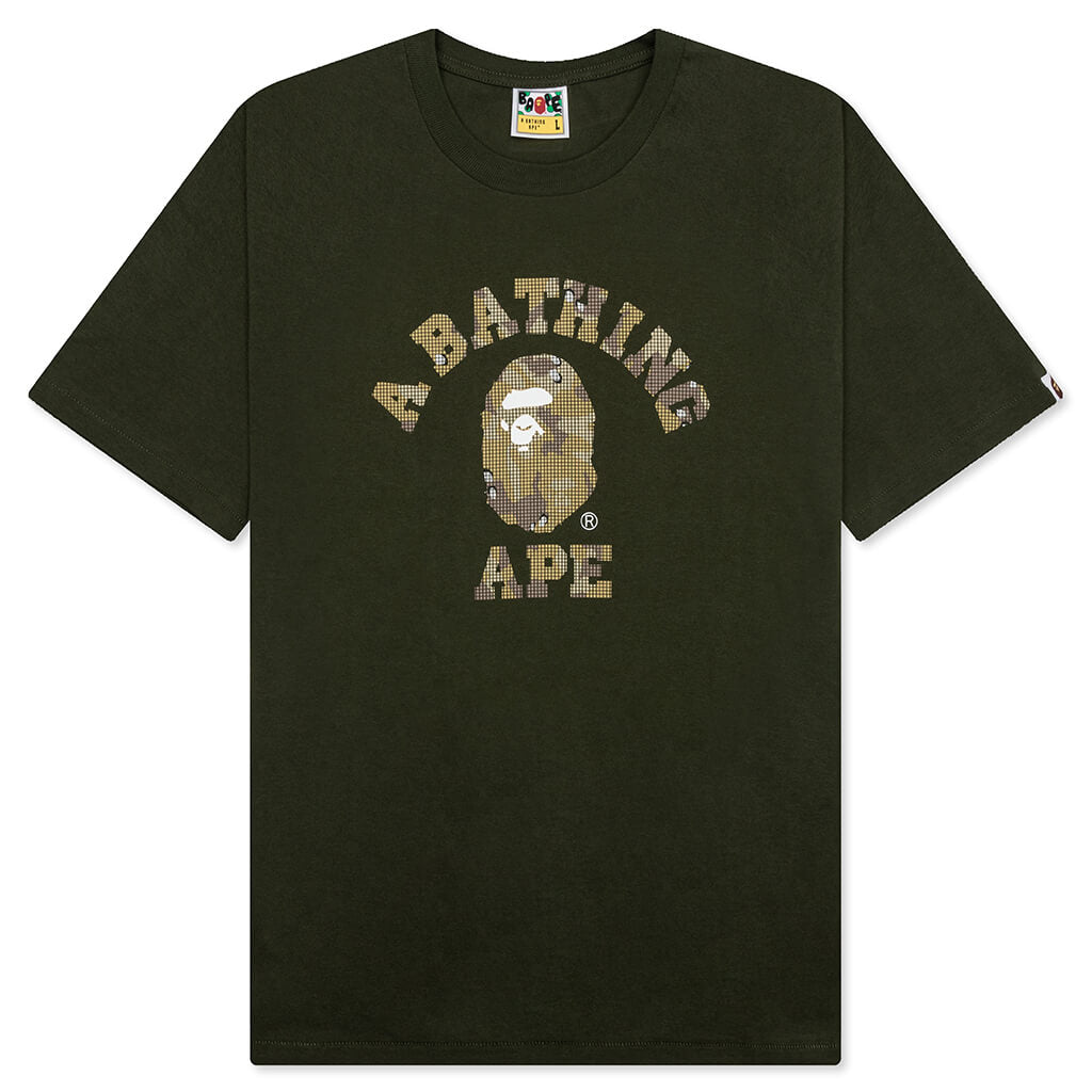 Bitmap College Tee - Olive Drab