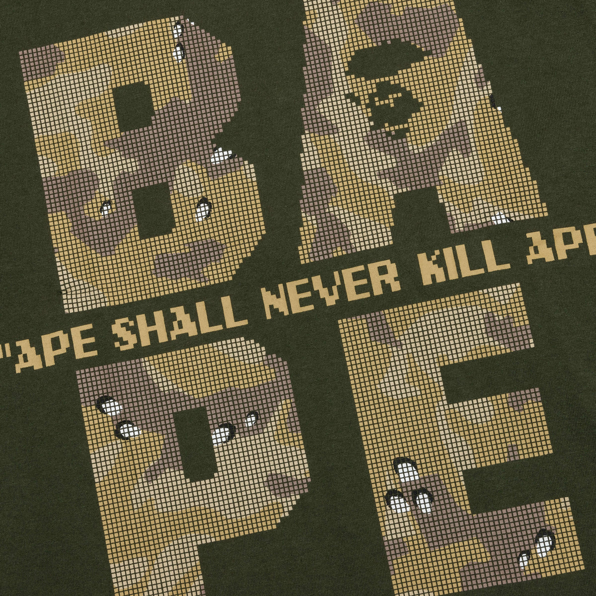 Bitmap Logo Tee - Olive Drab