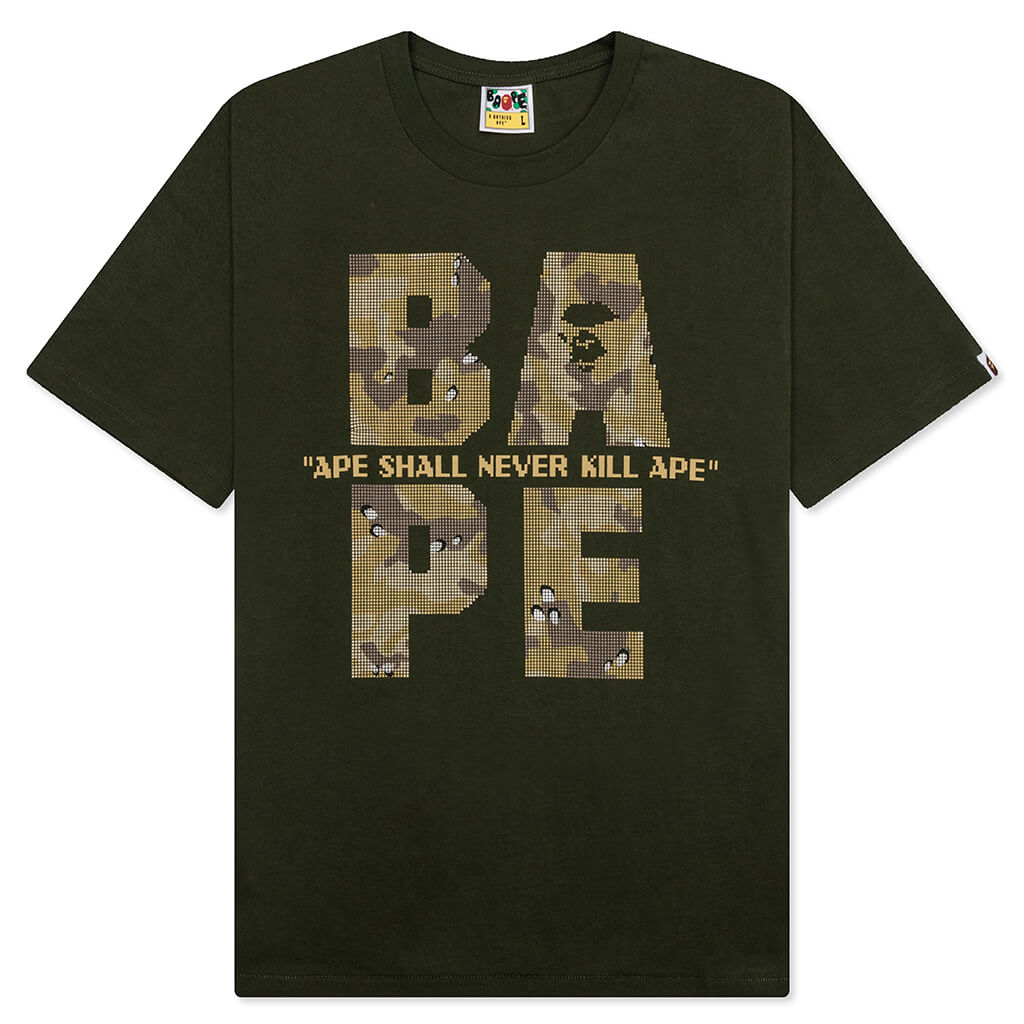 Bitmap Logo Tee - Olive Drab