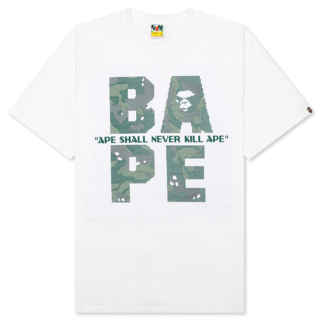 Bitmap Logo Tee - White