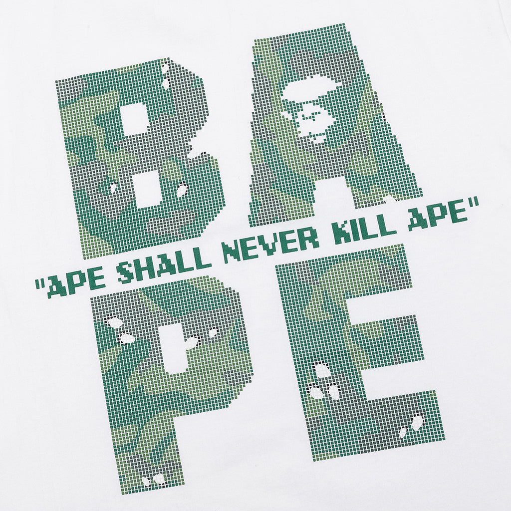 Bitmap Logo Tee - White