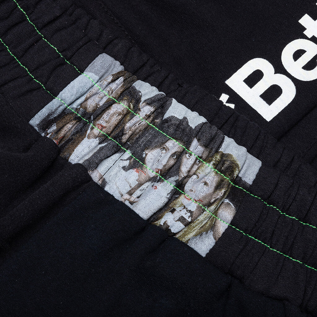 Black Remoir Reconstructed Sweatpant - Black